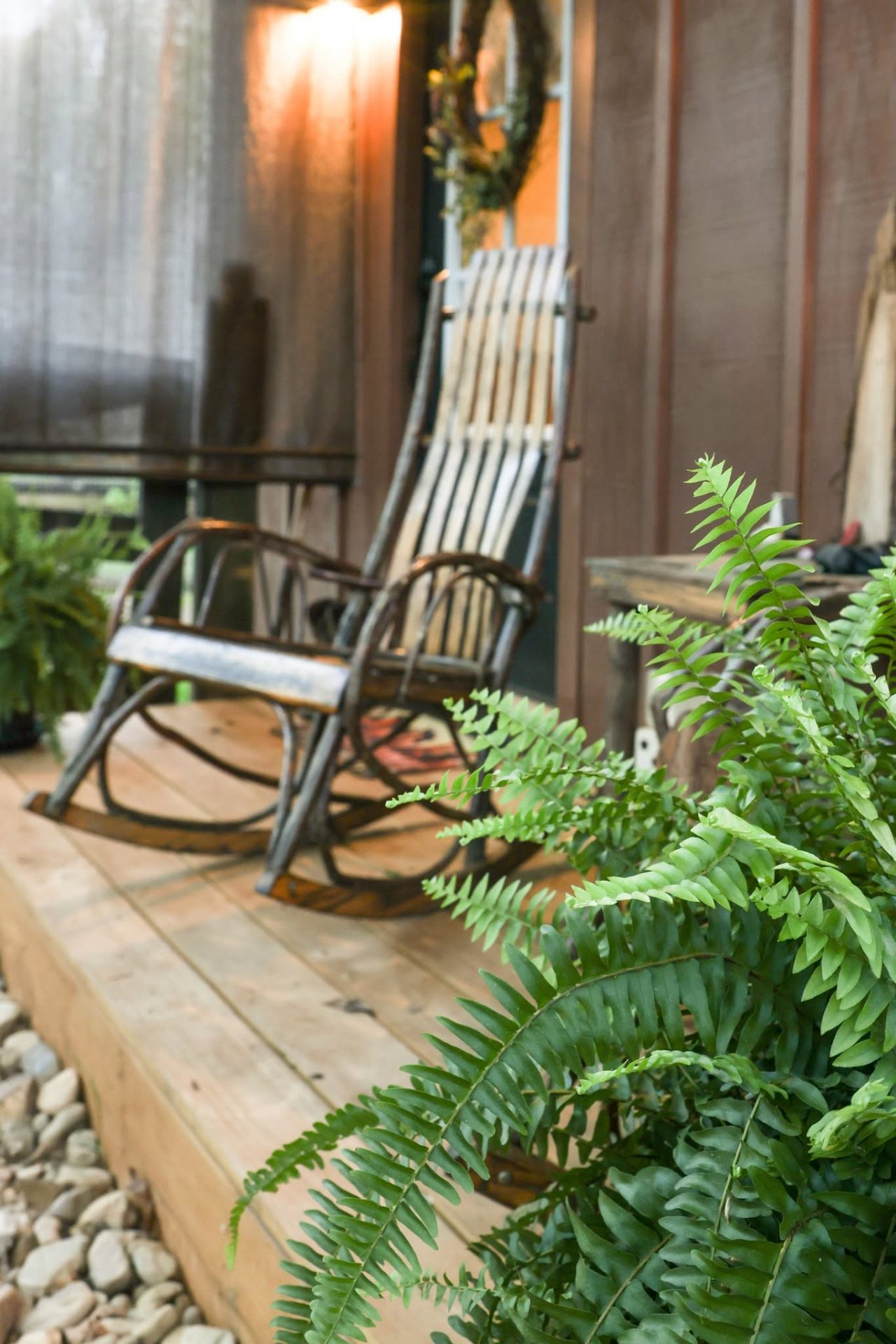 Rocking chairs on the front porch